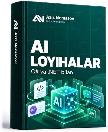 «C# va .NET bilan AI loyihalar» kursi muqovasi