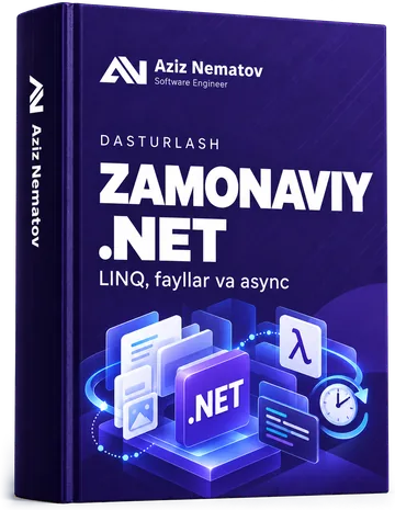 «Zamonaviy .NET: LINQ, fayllar va async» kursi muqovasi